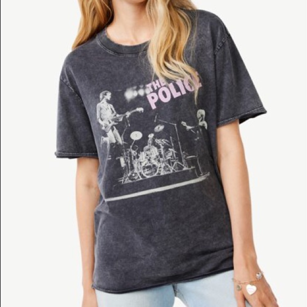 NWT “The Police” Band Vintage Style Concert Tour Tee